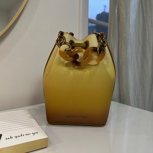 CHARLES & KEITH Marlowe Chain-Handle Drawstring Bucket Bag ☄️✨